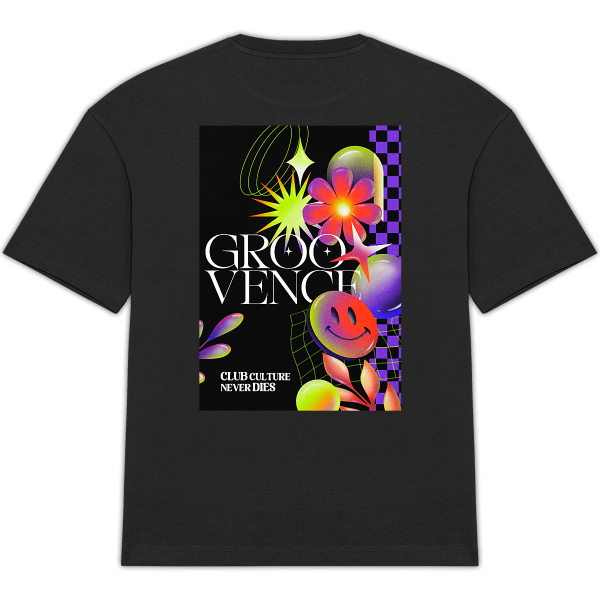 T-shirt Unisexe Oversized - CLUB CULTURE NEVER DIES