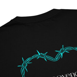 T-shirt Unisexe Oversized - Cœur Barbelé – Image 3