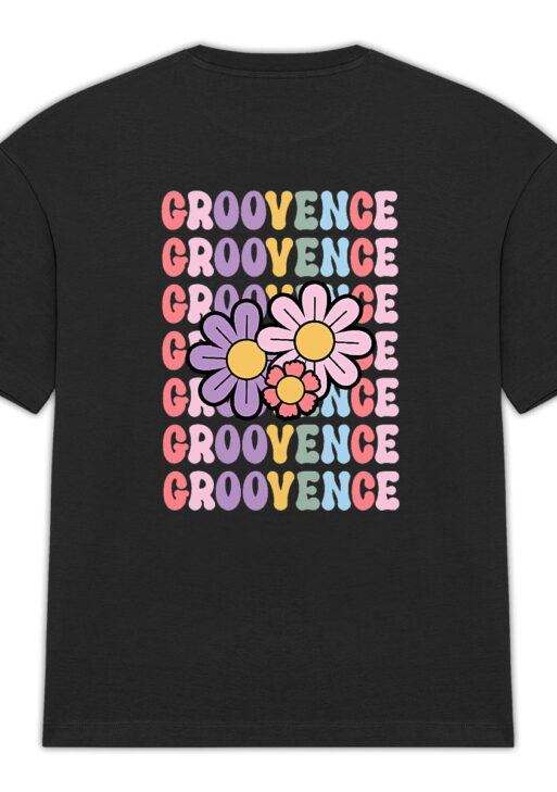 T-shirt Unisexe Oversized - Édition Flower Groovence