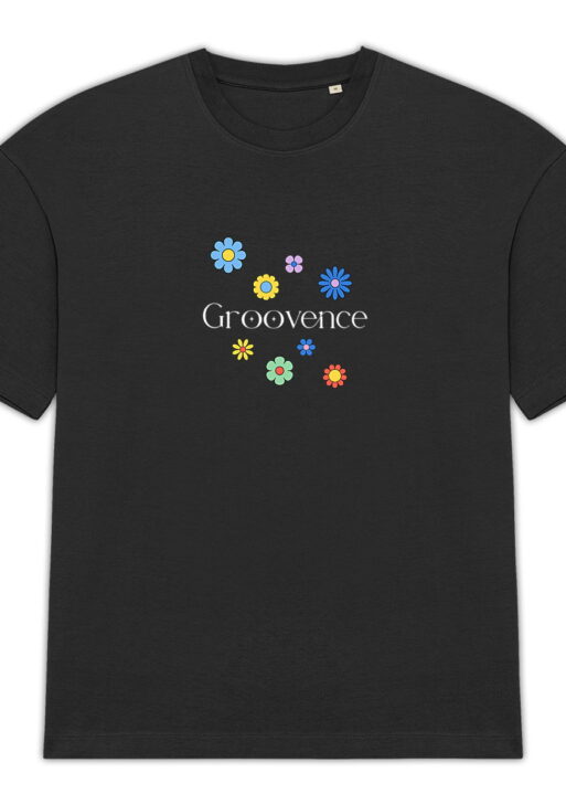 T-shirt Unisexe Oversized - Édition Flower Groovence